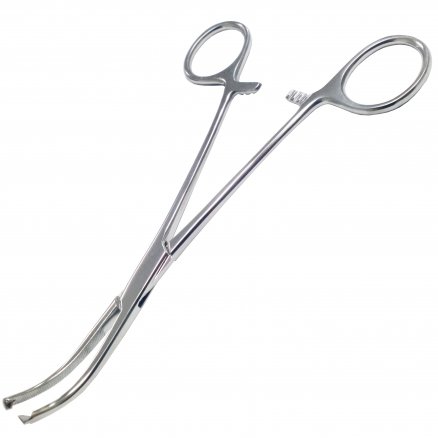 Затискач по Baby-Crile, кровоспинний, зігнутий. Довжина 16 см